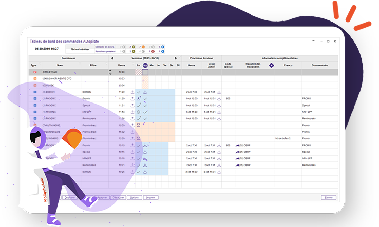 Optimisation des gestion de commandes avec le module Winautopillte de Winpharma<br />
